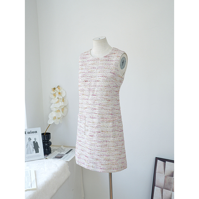 Kalman法式设计小香风连衣裙