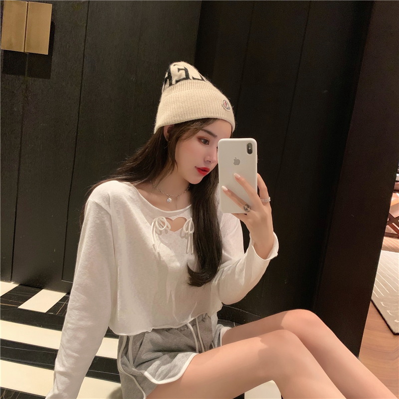 Real price photo love solid color embroidery T-shirt for women 2020 new ins super fire loose short sleeve multi color