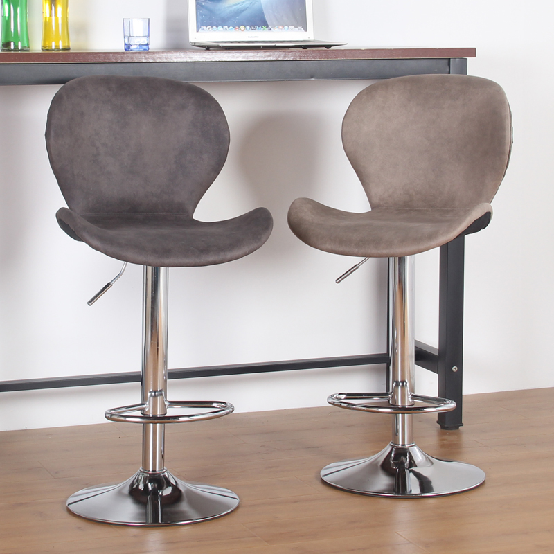 轻奢高脚凳靠背前台椅