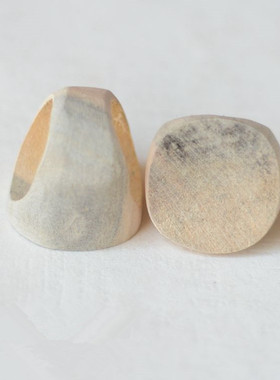 木胎毛胚木戒指宽男女时尚原木戒托手工diy漆画材料饰品配件材料