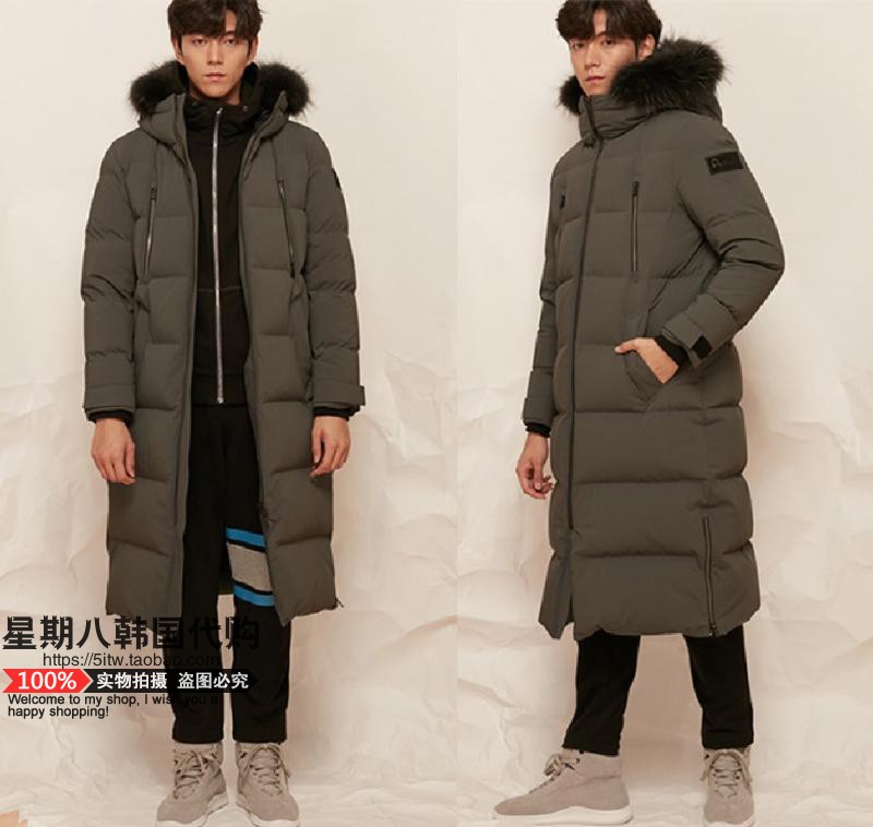 直邮韩国代购 Penfield 男士保暖商务毛领休闲厚中款羽绒服WD82M