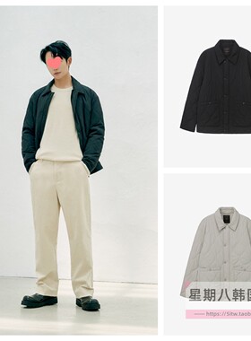 直邮韩国代购 Mind Bridge秋冬男士棉服休闲时尚压格棉衣MXJP7150