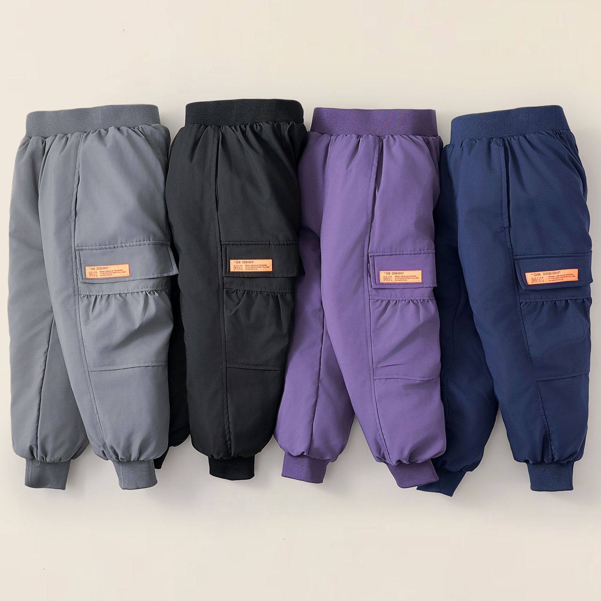 儿童羽绒裤2025新款纯色工装羽绒裤中大童男童女童保暖加厚白鸭绒,童装/婴儿装/亲子装,羽绒裤,淘宝优惠券,粉丝福利购,淘宝优惠卷