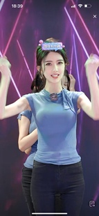 女人味百搭气质优雅显胸上衣 围巾领短袖 T恤 2022年夏季 新款