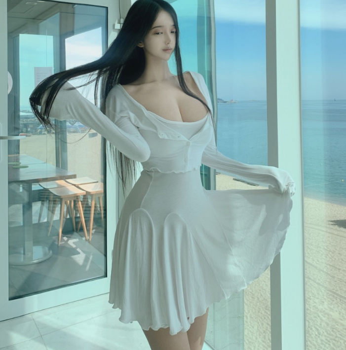 现货韩国代购纯欲女裙吊带开襟衫