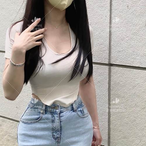 短袖通勤印花韩国江南姐超爱