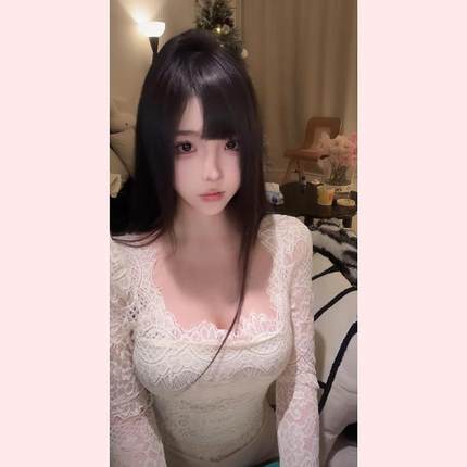 51STUDIO自制 韩版纯欲性感方领蕾丝衫长袖内搭御姐风轻熟打底衫