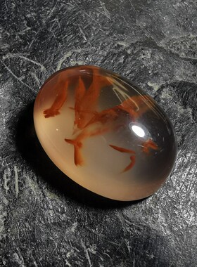 南红玛瑙四川联合冰飘料大旦面镶嵌吊坠戒指22-16-9.5mm重5.74克