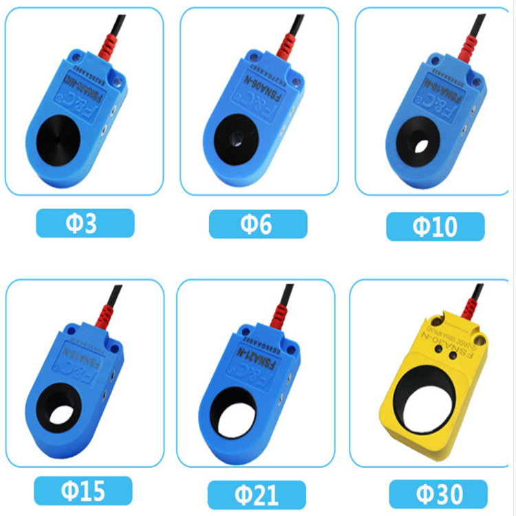 嘉准F&C环形接近开关FSNA03/06/10/15/21/30-N/D/P三线NPN常开24V 电子元器件市场 传感器 原图主图