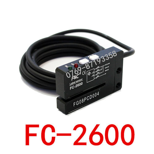 原装全新正品嘉准F&C标签传感器光电FC-2600四线NPN常开常闭24V