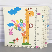 儿童量身高泡沫地垫宝宝拼图爬爬垫拼接爬行垫子客厅玩耍学爬地垫