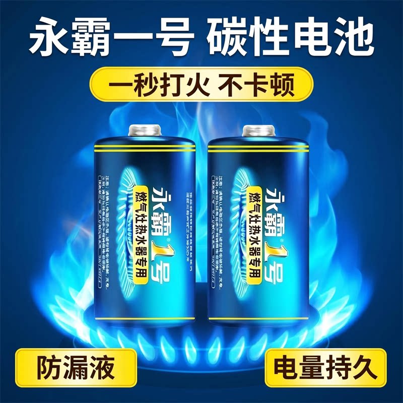 燃气灶热水器1号碳性防漏电池图片