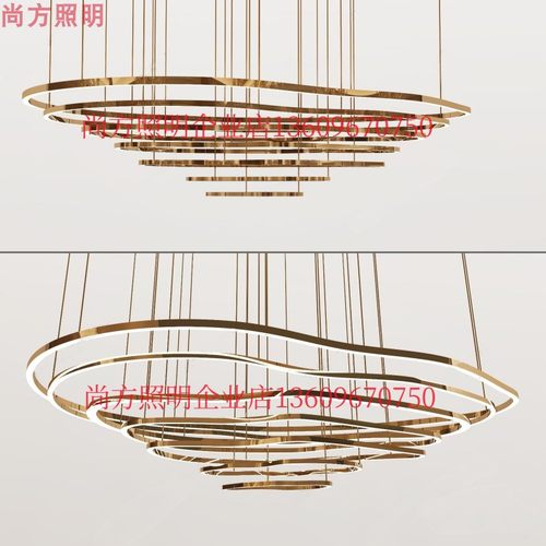 吊灯设计师别墅售沙盘复式公寓