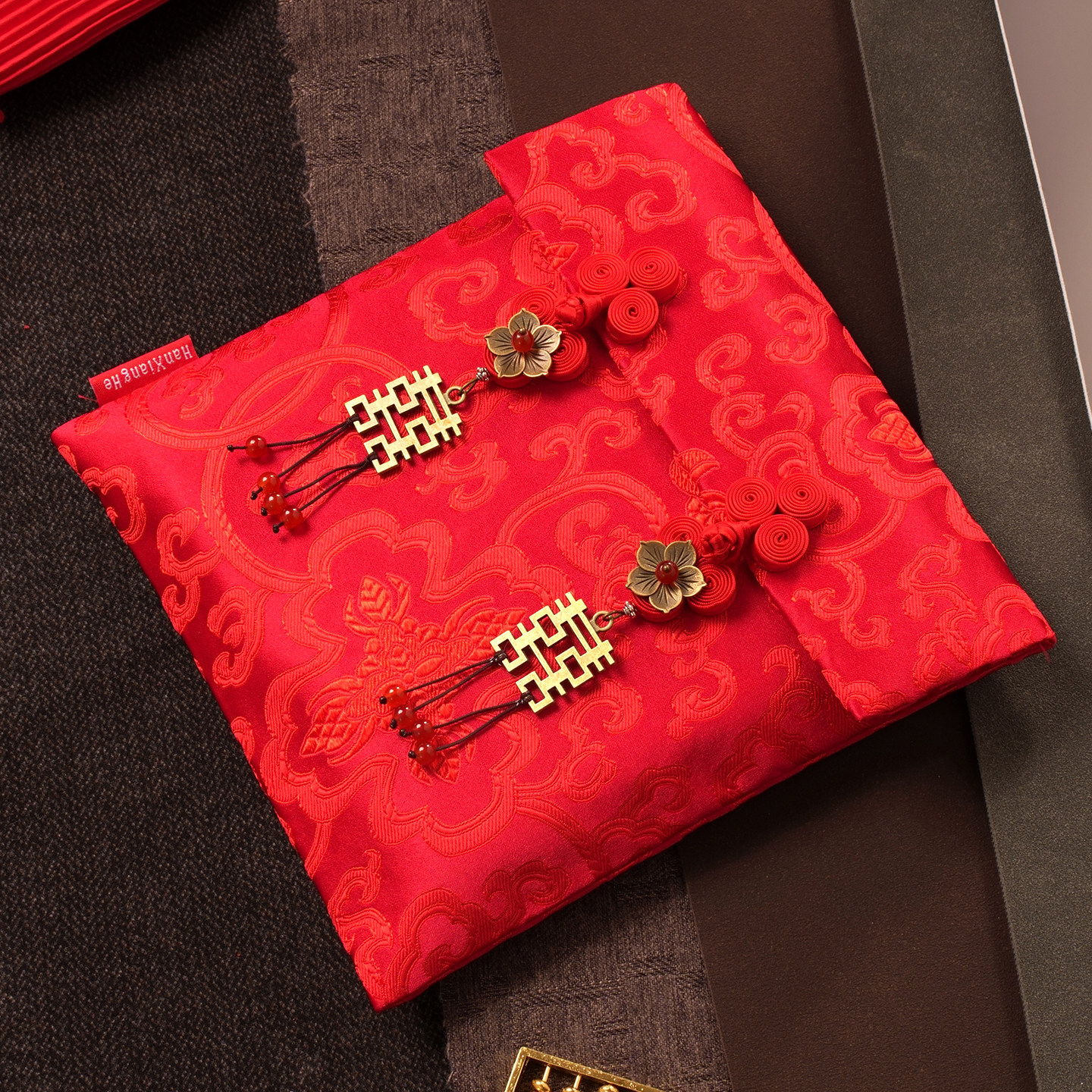 订婚结婚专用创意布艺改口费红包袋中国风锦缎超大彩礼聘礼礼金包