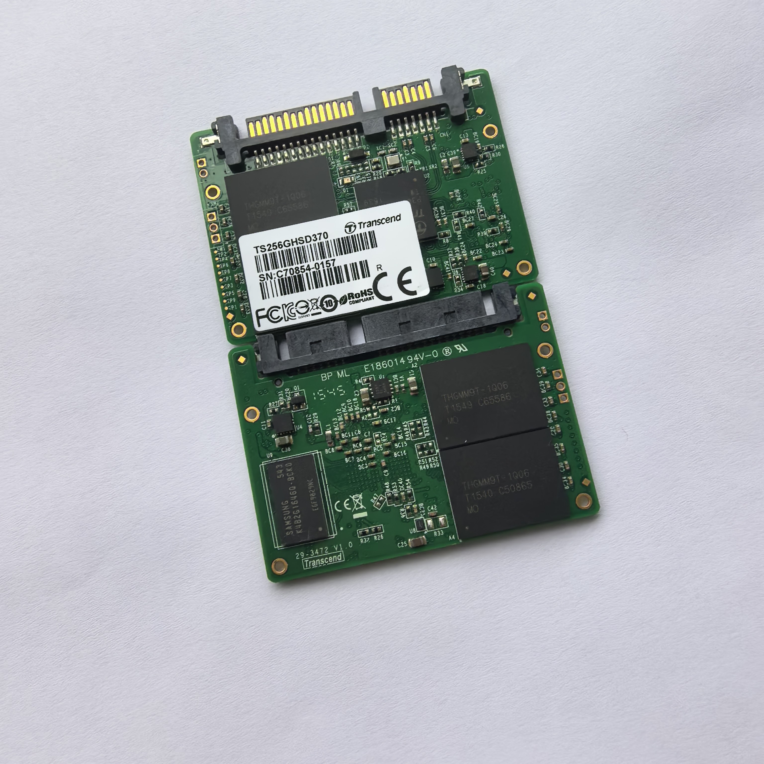Transcend/创见 SATA3  半高 256G SSD 固态硬盘  MLC  带缓存