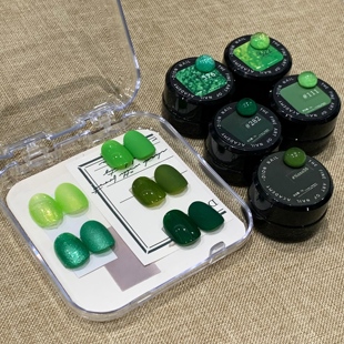 DionNailArt 罐装 靓到七彩系列 5个小套装 甲油胶 绿色