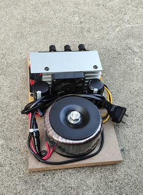 改装蓝牙USB大电容版DIY音响功放板大功率环牛功放加风扇200W220V