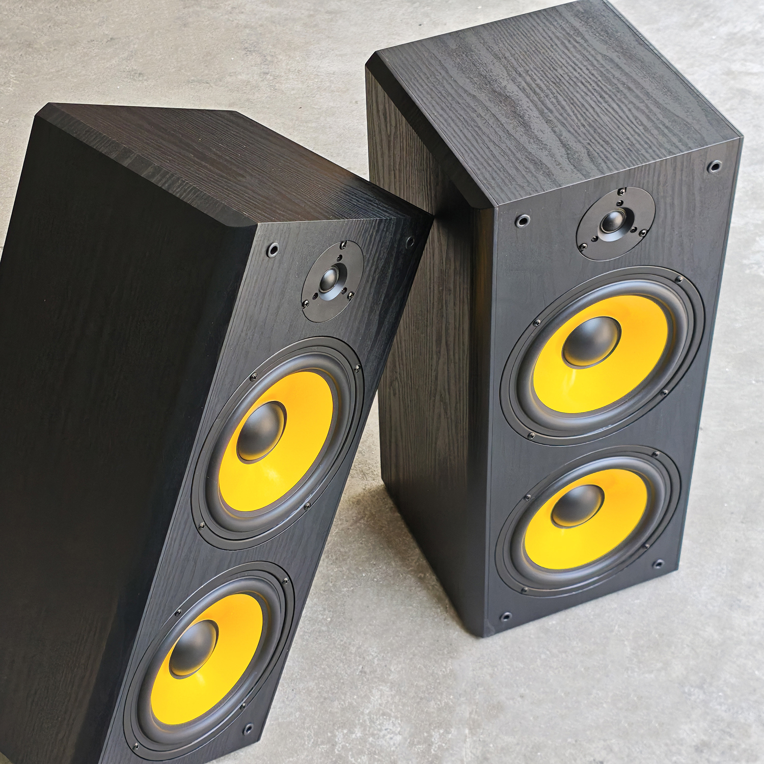 200瓦2个8寸低音喇叭客厅家庭影院HIFI音箱无源木质落地3分频音箱