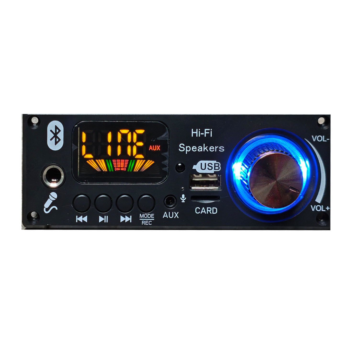 12伏大屏MP3解码板U盘USB播放直流12V读卡器支持蓝牙功能不带功放