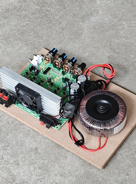 220V环牛智能风扇低音炮2+1C5200A1943大管大功率功放板三声道