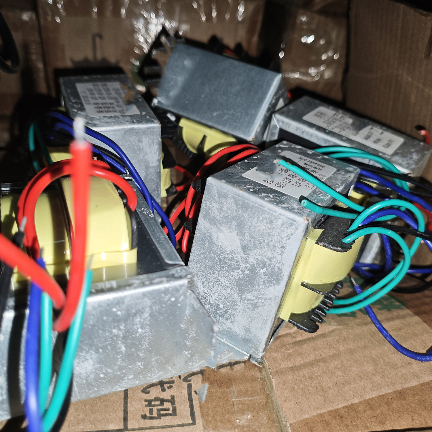 35W拆机氧化方形隔离变压器音响方牛功放电源双13V单10V单9V电压