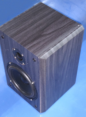 破损瑕疵5寸50W书架Hifi音箱木质贴皮2分频无源音箱2个喇叭音箱