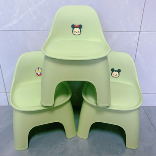 卡通可爱小矮凳靠背可爱儿童塑料换鞋凳卫生间浴室洗澡小板凳椅子