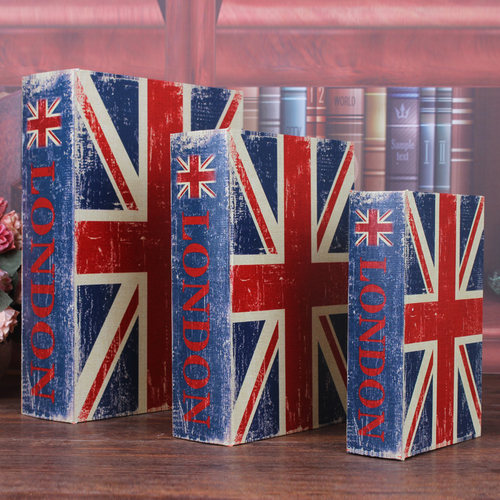 欧式风电视柜客厅复古拍摄仿真书