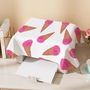 小清新水彩图案打印机防尘罩遮灰布冰箱防尘盖布空气炸锅防尘罩