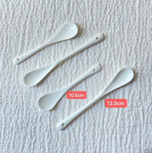 高温高骨瓷长柄10.5cm 17cm咖啡勺搅拌勺宝宝辅食勺甜品勺 13.5cm