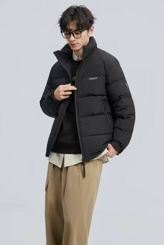 百成汇男装2026新款冬装男士立领羽绒服外套羽绒服男年轻款羽绒