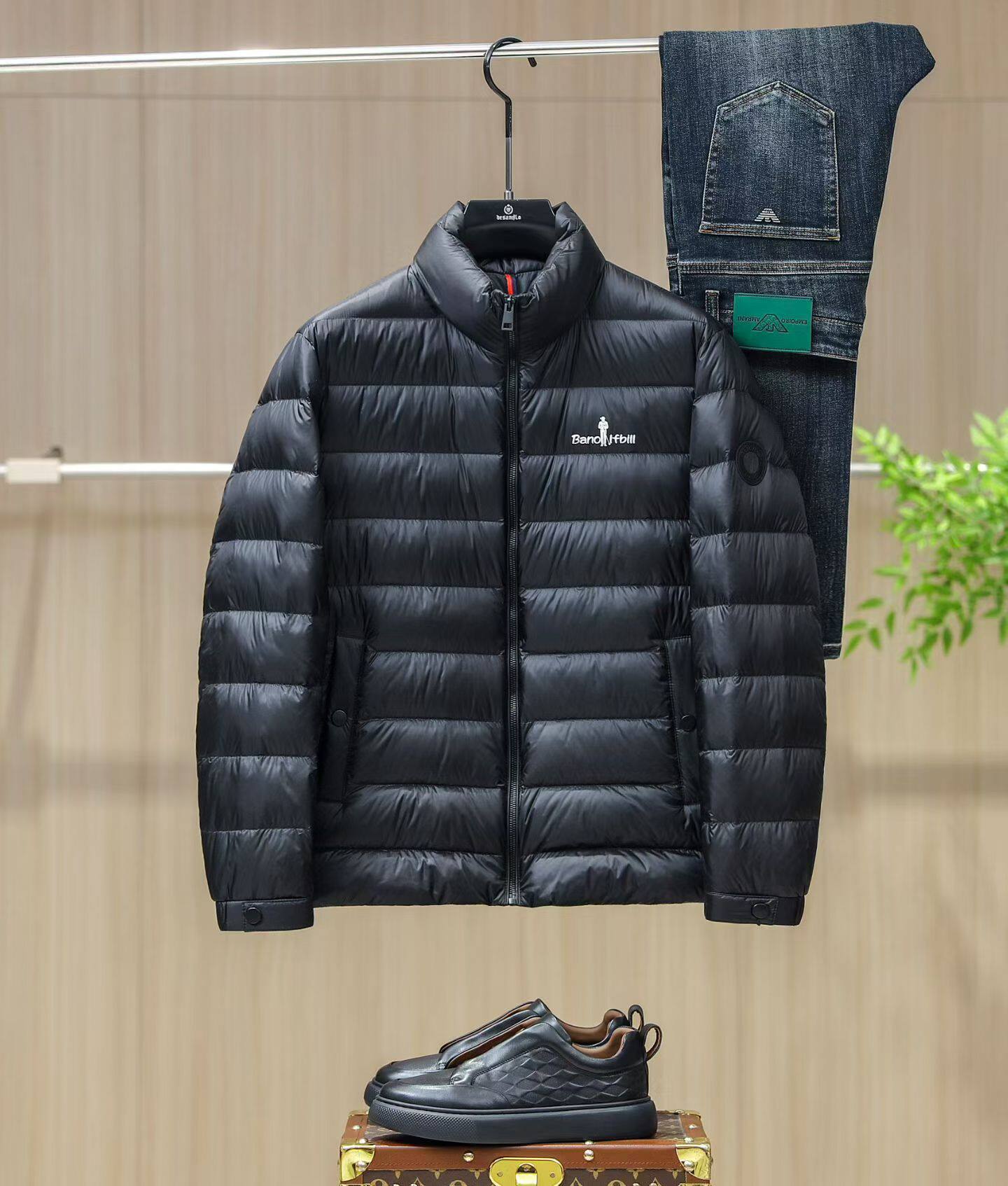 德尚德罗2026新款男士立领羽绒服时尚休闲羽绒服男装外套冬季羽绒