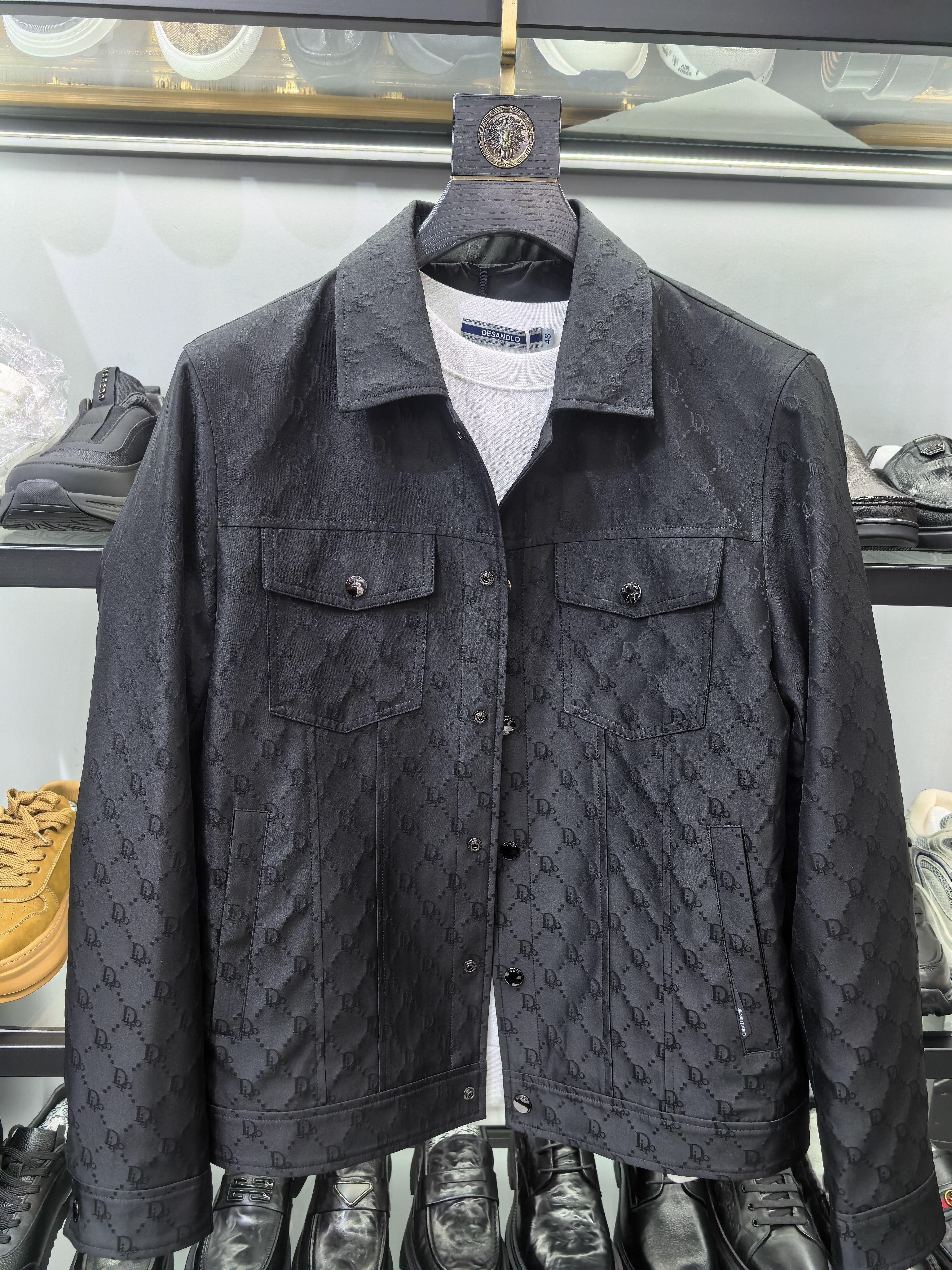 2026新款春装男士翻领夹克男薄款外套高端欧货外套轻奢男