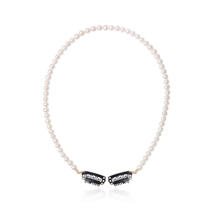 《南法庄园》奇美拉高级感淡水珍珠发圈女后脑勺丸子头发绳发饰