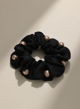 奇美拉黑色头绳发绳女高级感2025新款扎头发丸子头大肠发圈头饰