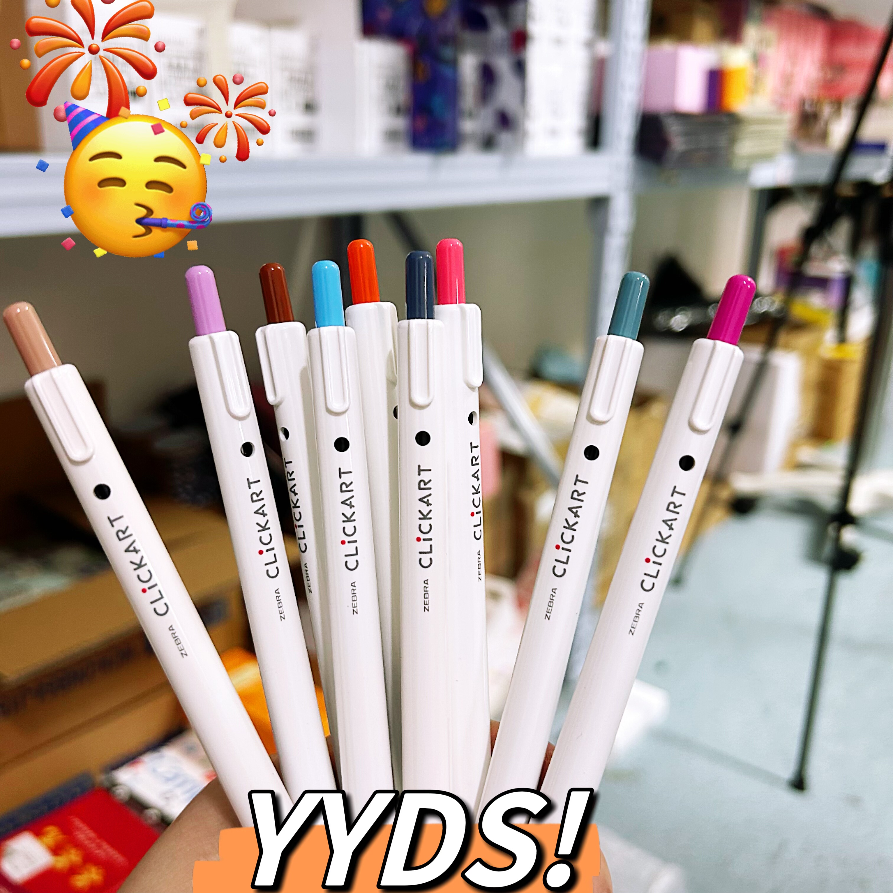 日本Zebra斑马水彩笔Clickart防晕染按动水性手帐绘画WYSS22