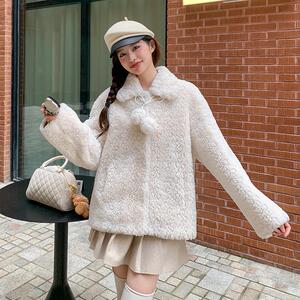 新款 皮毛一体羊羔毛外套 057-8851-p170k288图片