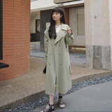 现货秋装豆沙绿风衣057-5839-P155-K238，商品下架区，唯尔萱