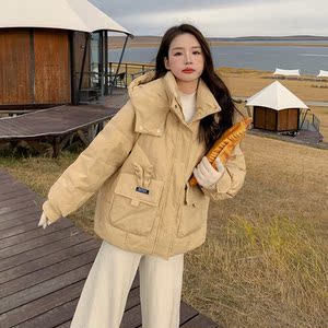 新款 90绒 鹿角装饰格子羽绒服 5878-p290k458图片