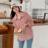 现货秋装灯芯绒外套显瘦夹克上衣057-8819p135k198，女装短外套，唯尔萱