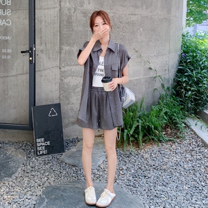 新款 夏装灰色套装两件套 9151p140k208图片