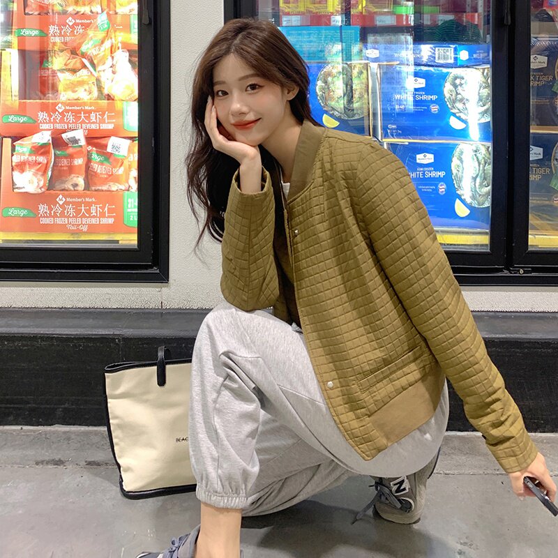 秋装格子短外套057-5866-P135K198,女装短外套,2B080