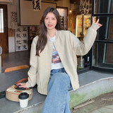 现货秋装长袖短外套百搭棒球服上衣057-8818-P125k188，商品下架区，唯尔萱