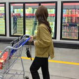 现货秋装航线格子薄棉外套057-5868-P135K198，女装短外套，唯尔萱