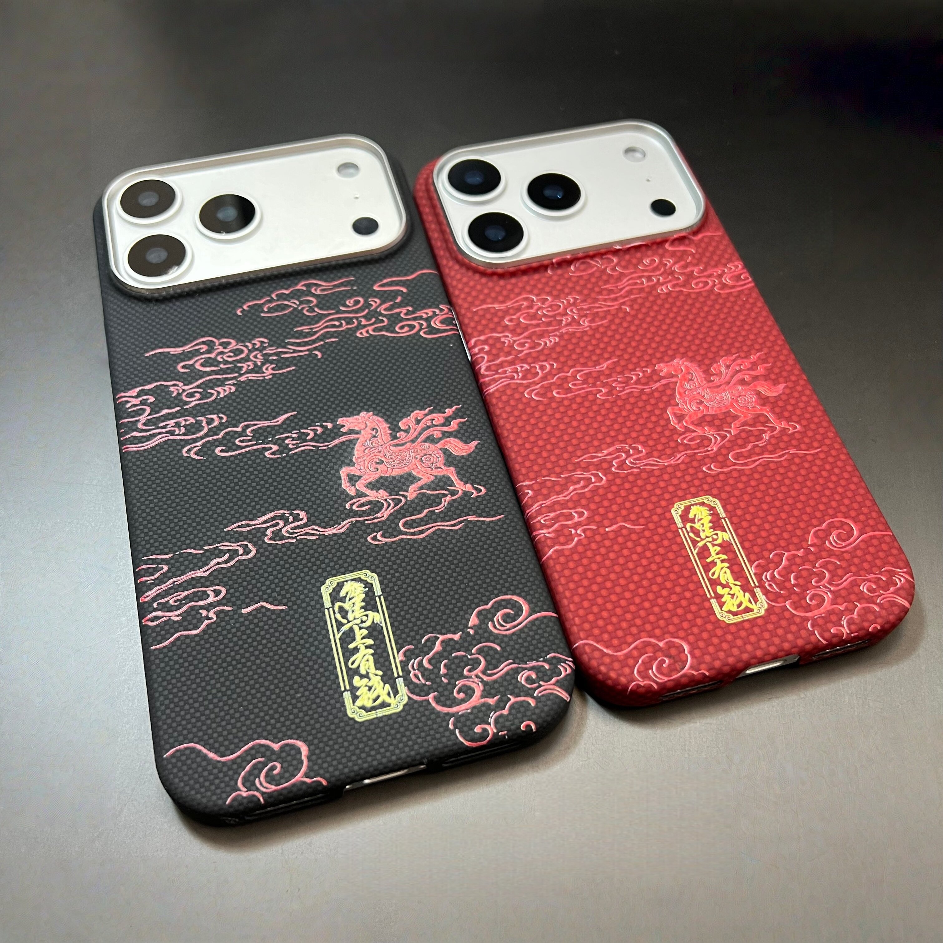 适用新款苹果iPhone17ProMax真凯夫拉芳纶碳纤维手机壳国潮马上有钱16PM磁吸magsafe超轻薄手机散热保护套