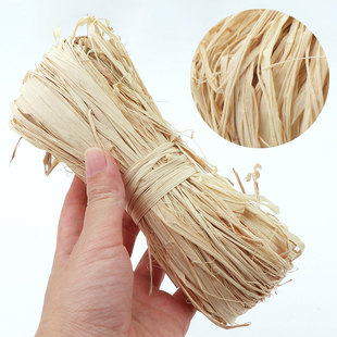 创意花束丝带礼盒填充物编织绳拉天然菲草爱情草绳子鲜花包装材料