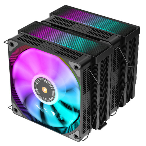 JIUSHARK九鲨800CPU散热器280w双塔焊接石墨烯FDB铜轴双风扇6管