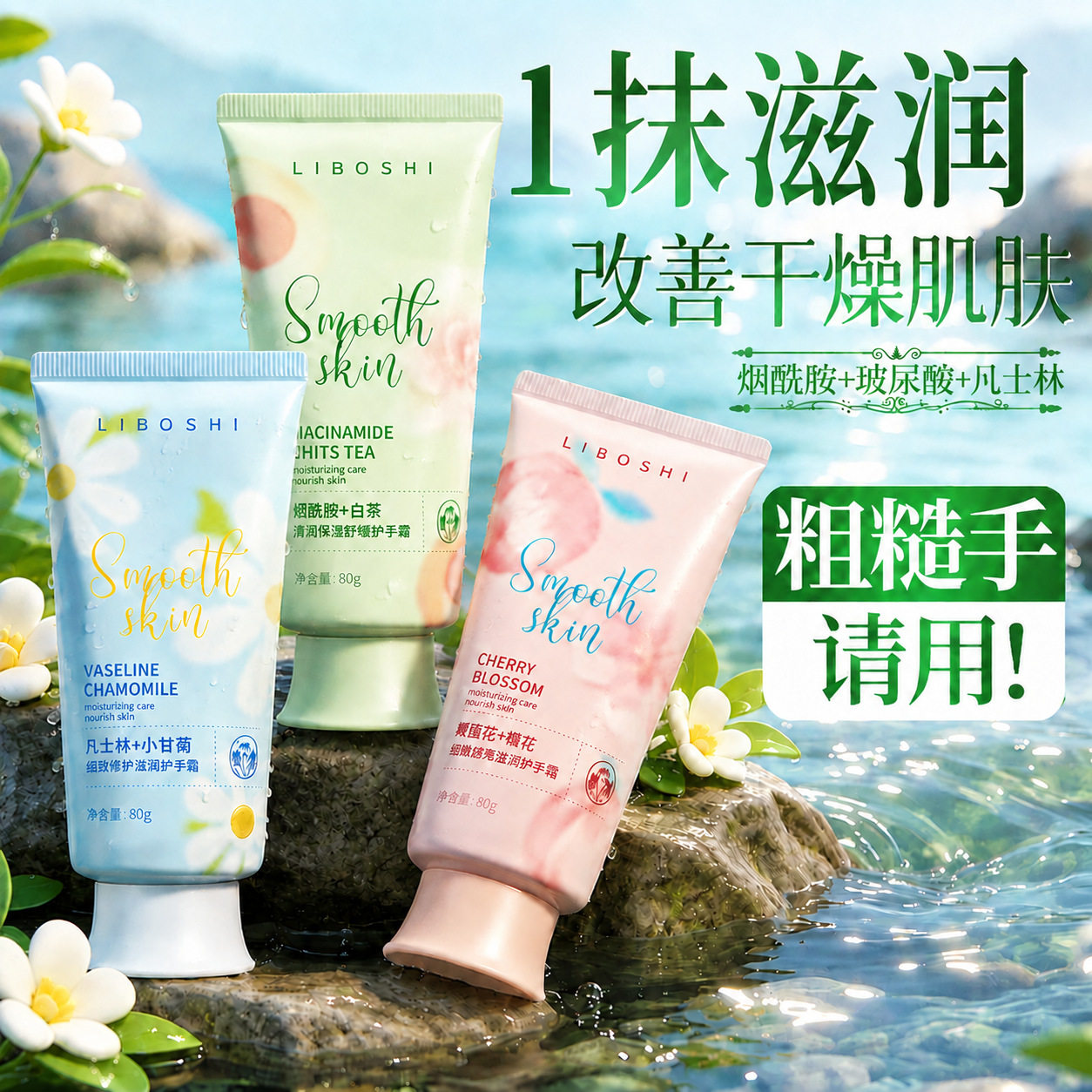 新款 凡士林滋润保湿防干裂修护粗糙冬季便携式护手霜伴手礼