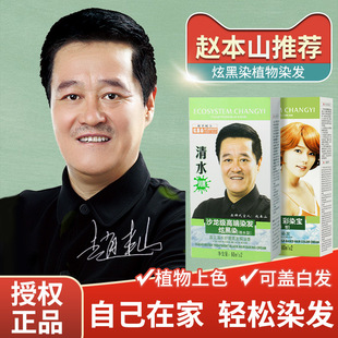 昌义彩染宝黑发宝彩染宝剂膏一梳黑清水型60mlx2短效染发剂