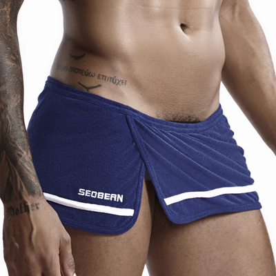 防走光多色男士平角内裤